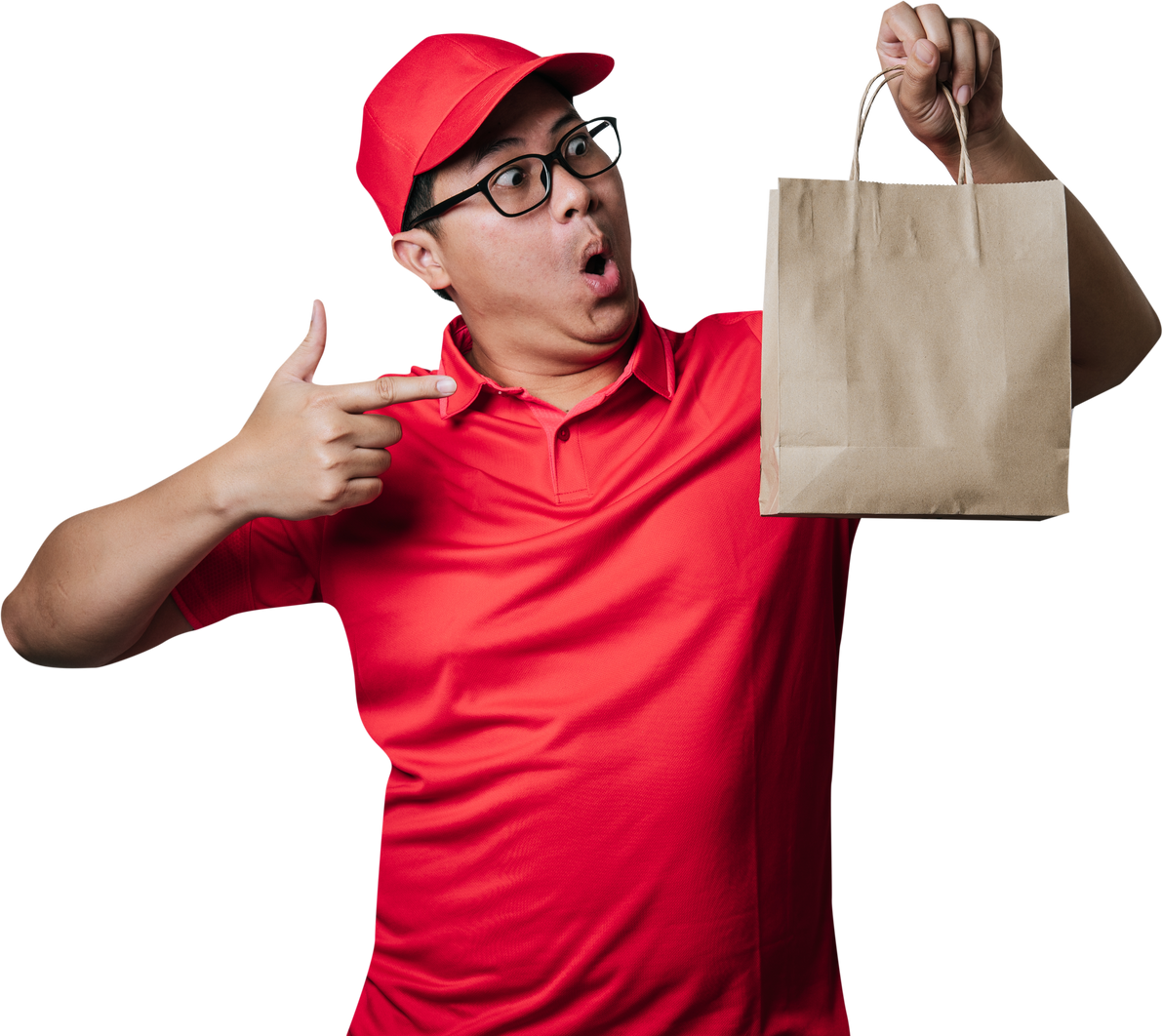 Delivery Man with Parcel